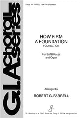 How Firm a Foundation SATB choral sheet music cover